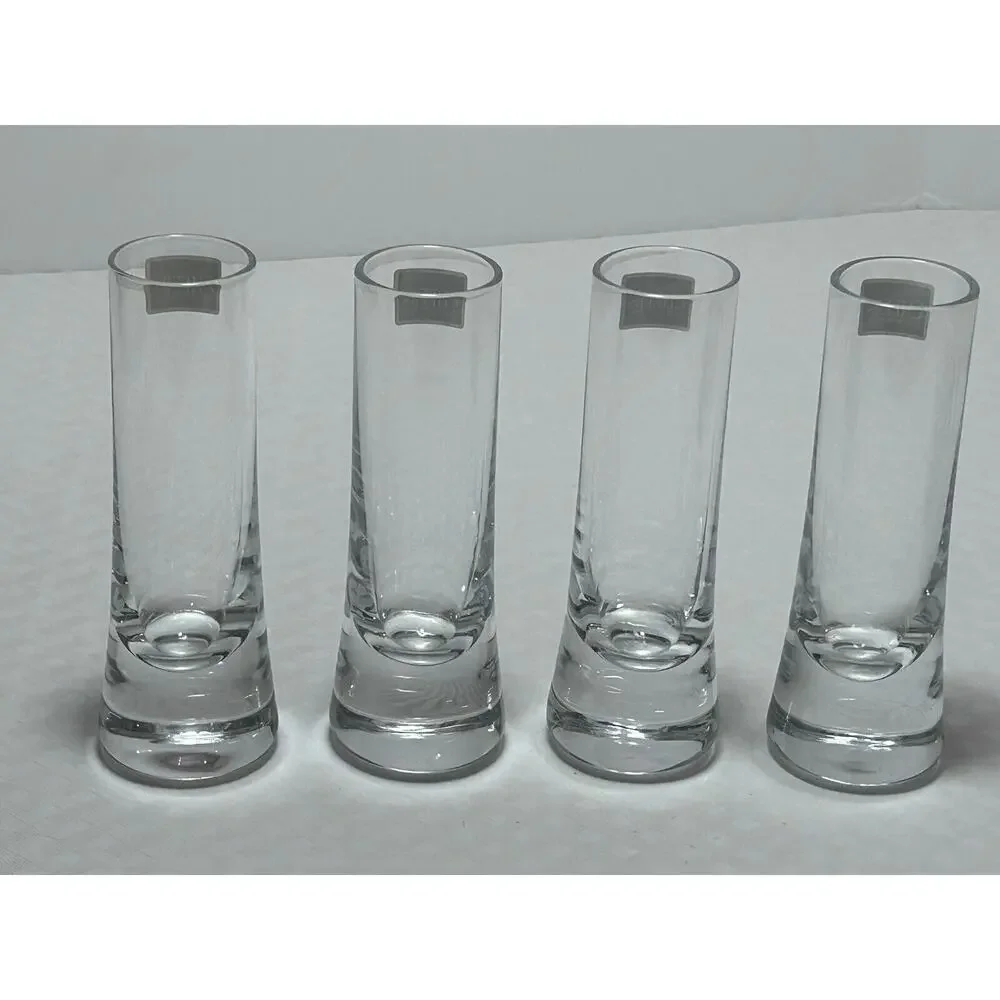 CHEERS MILER ROGASKA CRYSTAL SHOT GLASSES‎ SET OF FOUR